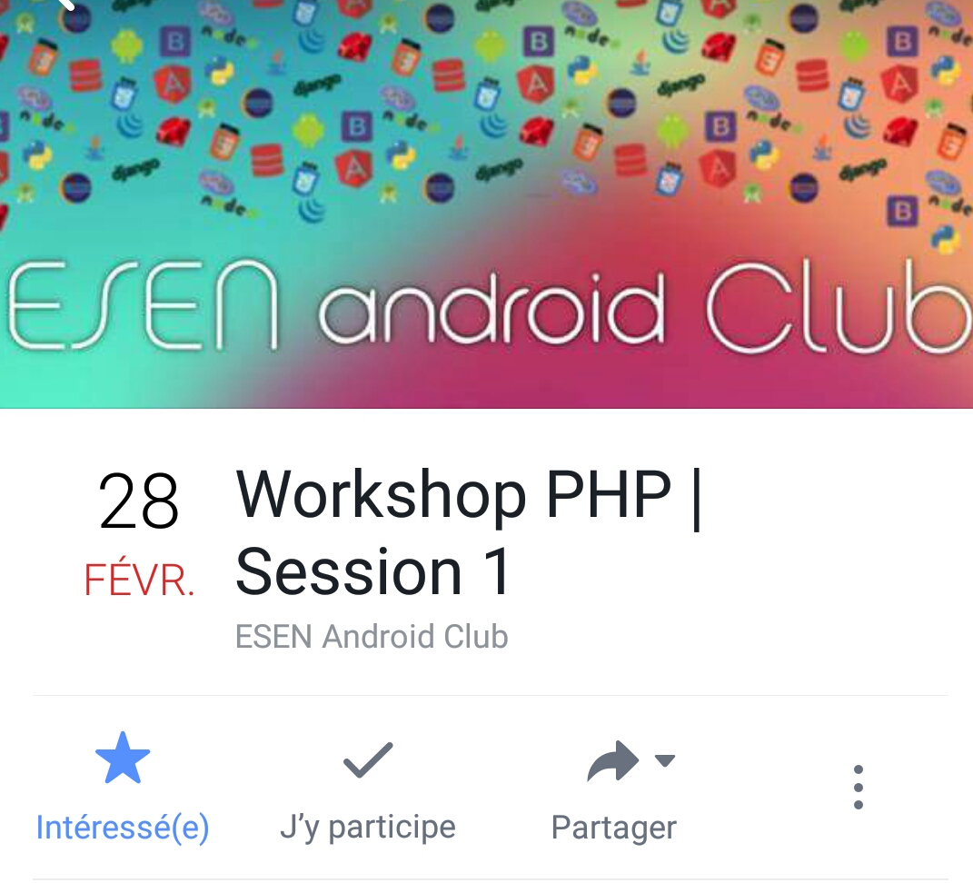 Workshop PHP : ESEN Android Club