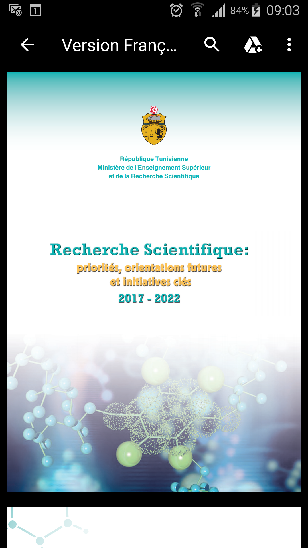 Recherche Scientifique: Priorités et orientations futures