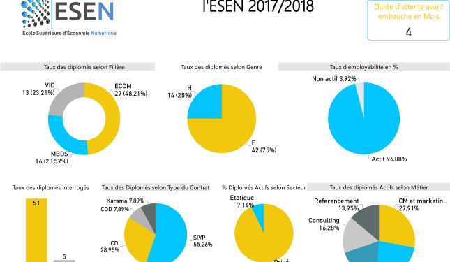 Employabilité des Mastères de l'ESEN 2019