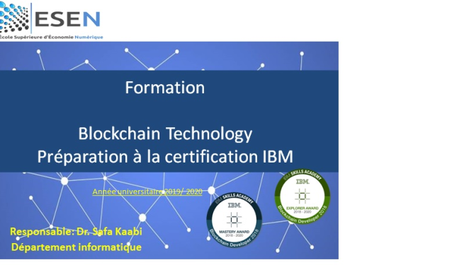 Formation Blockchain pour la préparation à la certification IBM